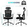 Office Chair Big & Tall 500LBS Ergonomic Mesh Desk Chair with Lumbar Support