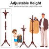 3-Level Height Adjustable Coat Rack Stand Hallway Bedroom Clothes Rail Hanger