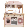 Robud Kids Kitchen Playset Wooden Cooking Toy Play Kitchen Pretend Play Toys