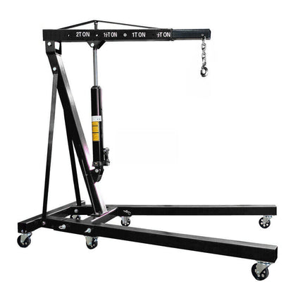 2 Ton Hydraulic Folding Lifting Tool Engine Crane Stand Hoist lift Jack Workshop