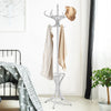 Coat Rack Free Standing Coat Rack Entryway Wooden Coat Tree Stand w/ 12 Hooks