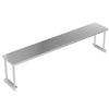 Stainless Steel Kitchen Commercial Prep Table Overshelf Catering Worktop Bench