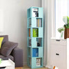 190cm Rotating Bookcase, Freestanding Bookshelf for Living Room, Corner Bookcase