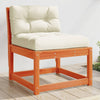 Camerina Garden Sofa with Cushions Wax Brown Solid Wood Pine,Garden R3S7