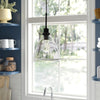 Pendant Light Over Island Hanging Lighting Industrial Clear Glass AdjustableCord