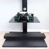 Floor TV Stand Mount Bracket with 2 AV Shelves for 32-65 inch LED LCD