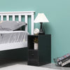 Slim Bedside Table Cabinet with Drawer for Bedroom Sofa Side Table End Tables