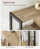 Bookshelf, Storage Shelf, Large Bookcase With Doors, 4 Shelves, Stable Steel