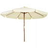3.3(m) Garden Parasol Umbrella Outdoor Sun Shade Canopy with 8 Ribs Beige
