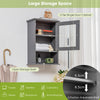 Bathroom Cabinet Wall-Mounted Cupboard Medicine Cabinet w/Adjustable Shelf Grey