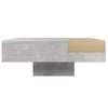 Modern Coffee Table with Concrete Effects Square Table Living Room Furniture
