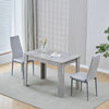 Modern 110/75cm Wooden Dining Table for Dining Room Kitchen for 2-6 People