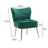 Scallop Back Armchair Cocktail Sofa Accent Seat Living Bedroom Cafe Lounge Sofa