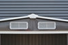 Garden Shed Utility Pointed Metal Tool Shed Storage with Foundation Black