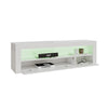 Modern TV Unit Stand Cabinet Sideboard High Gloss Front & Matt Body LED Lights
