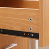 Mobile 3 Drawers Filing Pedestal Cabinets File Chest Storage Wooden Lockable