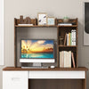 Desk Bookshelf 3-Tier Display Rack Shelving Unit Wood Countertop Hutch w/Shelves
