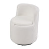 Beautiful White Teddy Swivel Cuddle Chair Accent Tub Armchair Sofa Storage Seat