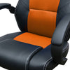 Office Chair Ergonomic Gaming Chair Height Adjust with Armrest PU Leather Seat
