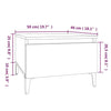Side Tables 2 pcs Black 50x46x35 cm Engineered WoodNew