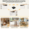 Extendable Dining Bar Table Kitchen Island with Storage Cabinet with 6 Drawers