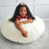 Kids Faux Fur Bean Bag Luxury Furry Beanbag Soft Chair Fluffy Seat Filled