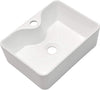 480mm Counter Top Basin Rectangle Cloakroom Bathroom Sink White Ceramic Basin