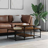 Coffee Table Smoked Oak 102x60x45 cm Engineered Wood HOT