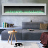 LED Fireplace Media Wall Fire Wall Mounted / Standing Electric Heater 40-100in