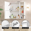 LED Lights Bathroom Mirror Cabinet Battery Powered Extra Large Storage Cabinet