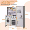 Pretend Play Kitchen Kids Wooden Toy Set Kitchen Accessory Playset