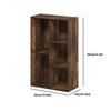 Bookcase Modern Bookshelf Cabinet Storage Shelving Display Shelf for Home Office