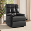 PU Leather Manual Recline Single Sofa Gaming Recliner Chair Cinema Armchair