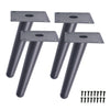 4x Oblique Table Legs Square Table Feets Metal DIY Furniture Legs Replacements