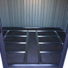 Lifelook 6ft x 8ft Garden Shed Tool Storage w/ Foundation Kit Vents Grey Black