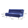 Upholstered 3 Seater Sofa Bed Velvet Recliner Sofabed Clic Clac Soft Padded Seat