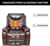 Electric Recliner Massage Sofa Chair Heating w/ Remote Control XMAS Gift