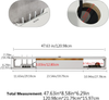 Modern 120CM Floating TV Stand Wall Mounted Media Console Modern Storage Shelf