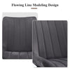 2x Dining Chairs Set Velvet Upholstered Back Dining Room Chair Fabric Grey