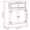 Bathroom Cabinet 70x33x80 Solid Wood Pine Y7P0