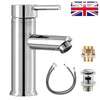 Taps Basin Sink Mono Mixer Chrome Cloakroom Tap + Free Waste Bathroom Silver UK