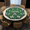 120CM Poker Table Top - 8 Player Foldable Texas Holdem Poker w/Cup Holders