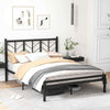 King Size Heavy-Duty Metal Frame Modern Bed Frame w/Under-bed Storage
