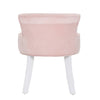 Velvet Dressing Table Stool Chair Makeup Padded Piano Seat Bedroom Wooden Legs