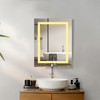 Large LED Bathroom Rectangle Mirror Anti-fog Touch 500x400mm Warm Light Backlit