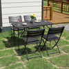Folding Camping 2/4/6Seater Outdoor Garden Patio Portable Table Chairs Furniture