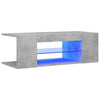TV Cabinet with LED Lights Concrete Grey 90x39x30 cm