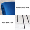 Dining Chairs Set of 2/4 Velvet Kitchen Chairs with Metal Legs