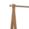 Wooden Clothes Rail Garment Hanging Rack Coat Display Stand With 2 Layer Shelves