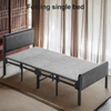 3ft Folding Single Bed with Mattress and Headboard Foldable Guest Bed for Home